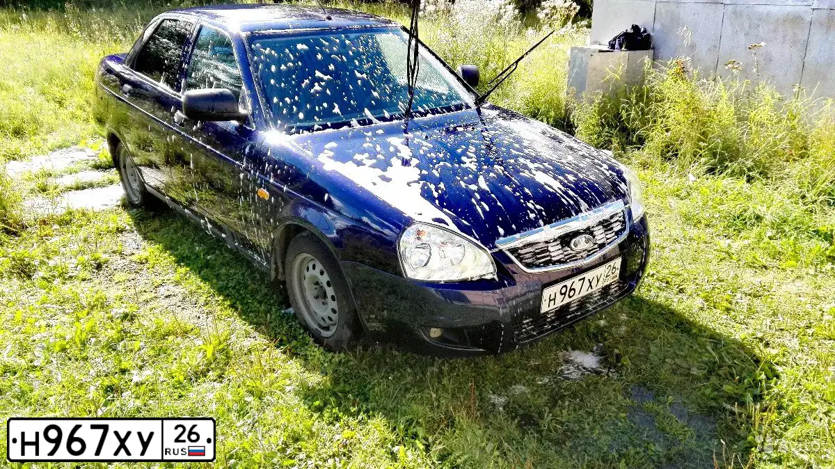 Фото автомобиля LADA 2170 PRIORA, 2013 — госномер Р052ОК11. Цвет: синий