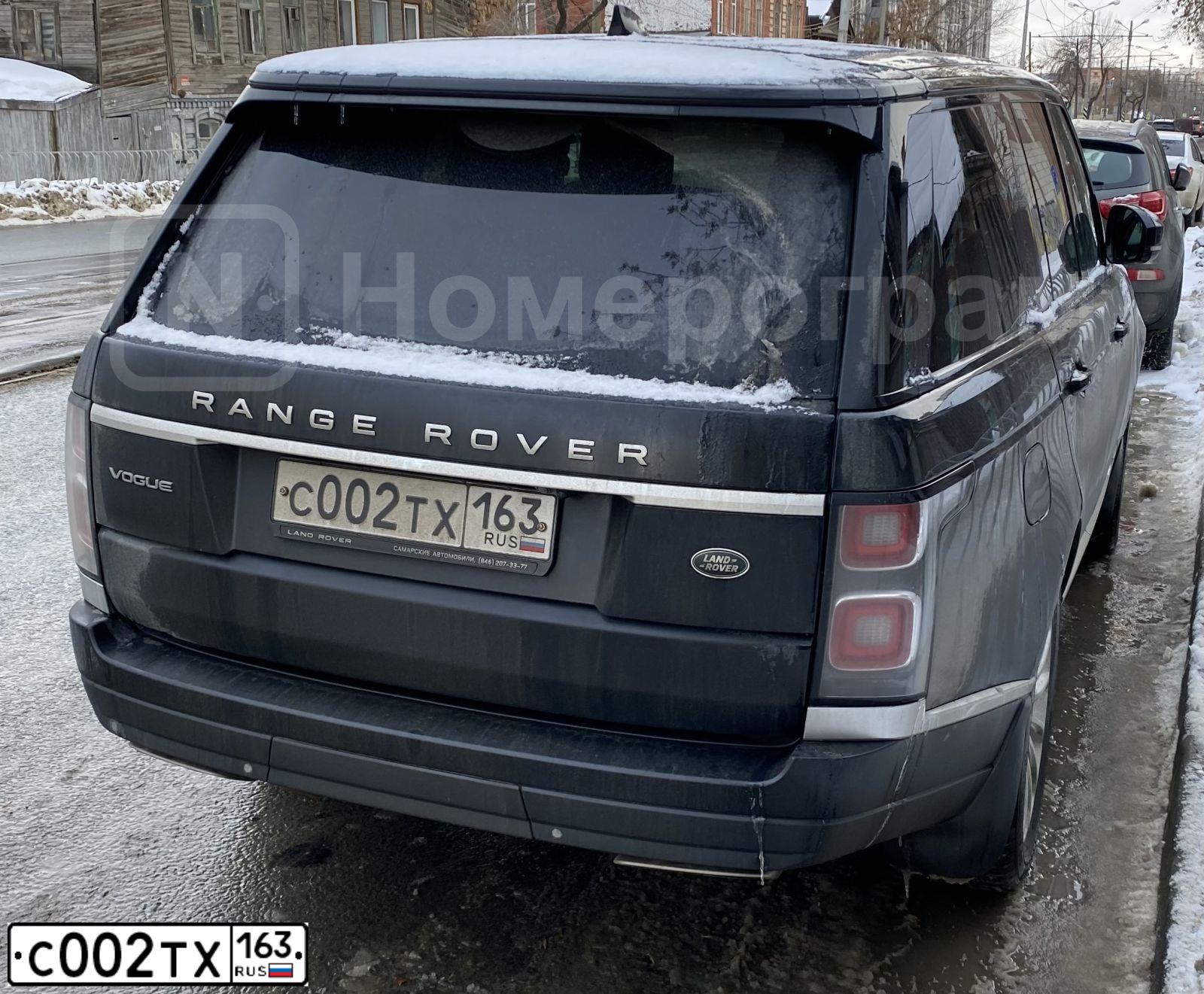 Фото автомобиля LANDROVER RANGE ROVER, 2015 — госномер А180ЕО763. Цвет: ЧЕРНЫЙ
