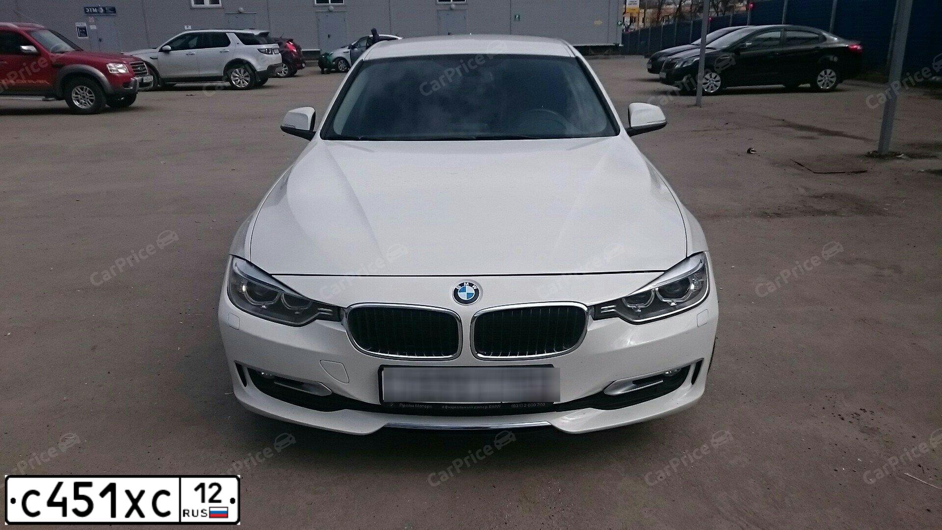 Фото автомобиля BMW 316I, 2013 — госномер Т723НН39. Цвет: Белый