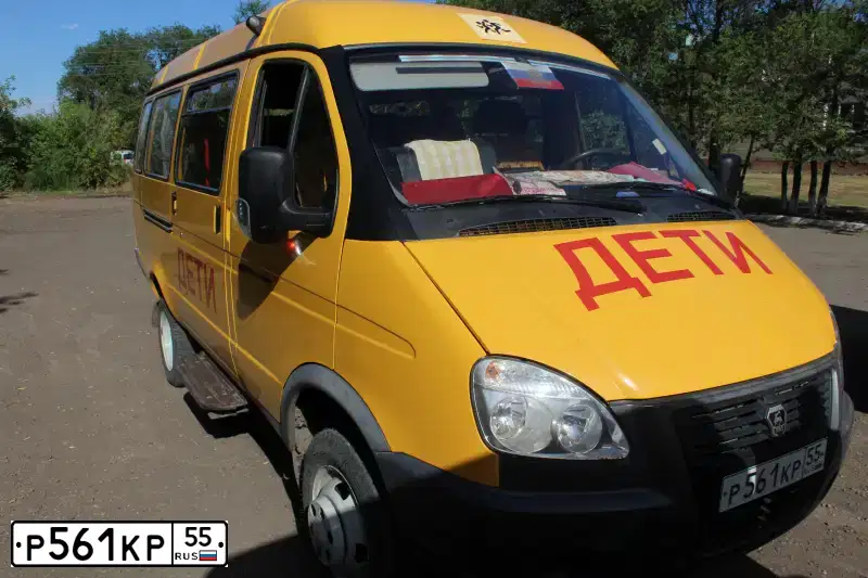 Фото автомобиля GAZ 3221 EL, 2010 — госномер Р561КР55. Цвет: ЖЕЛТЫЙ
