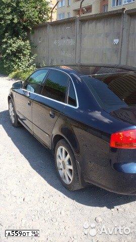 Фото автомобиля AUDI A4, 2007 — госномер А559ОТ161. Цвет: синий
