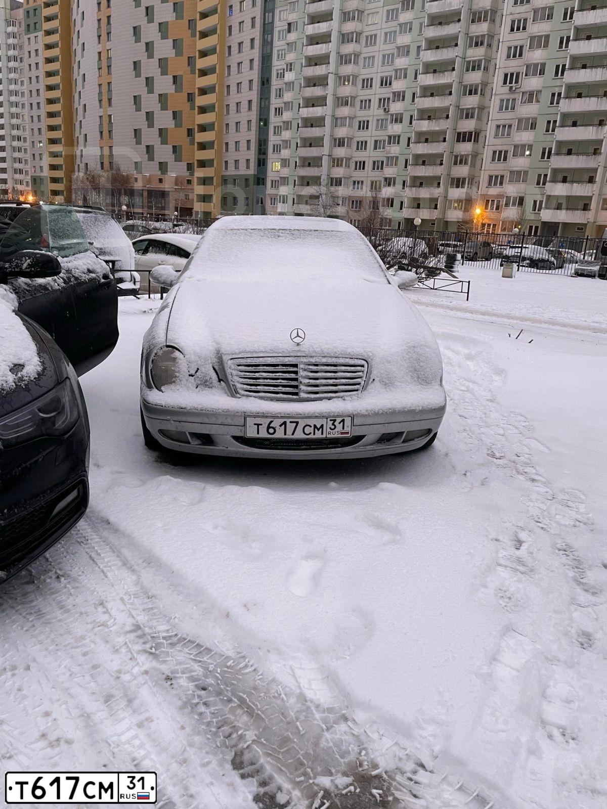 Фото автомобиля MERCEDES CLK-KLASSE, 1998 — госномер Т617СМ31. Цвет: СЕРЕБРИСТЫЙ