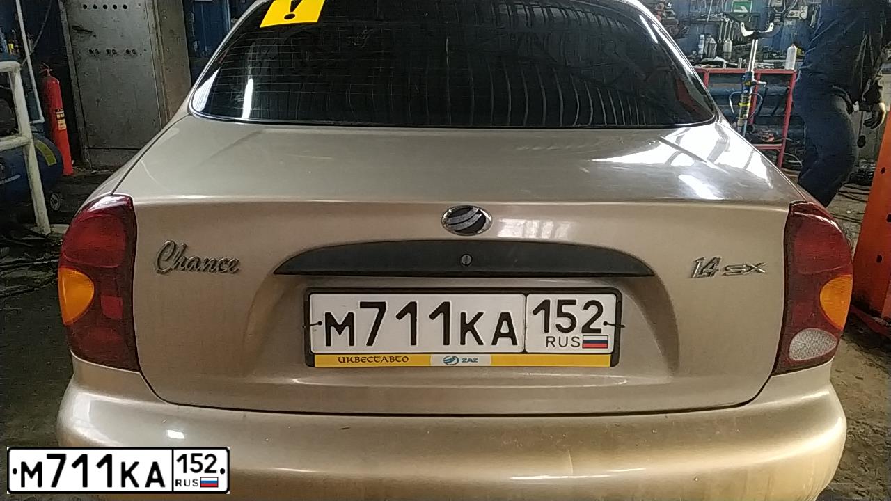 Фото автомобиля ZAZ CHANCE, 2012 — госномер М711КА152. Цвет: ЗОЛОТИСТЫЙ