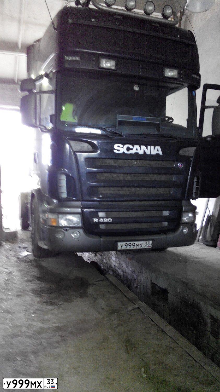Фото автомобиля SCANIA SERIE P /4X2/, 2013 — госномер Р357ВА68. Цвет: ЧЕРНЫЙ