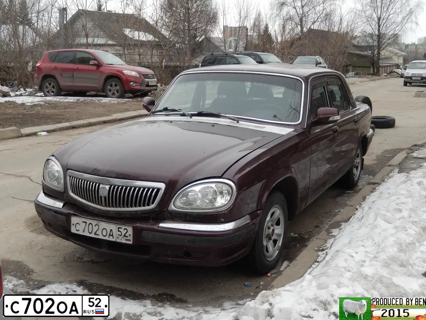 Фото автомобиля GAZ 3110 WOLGA, 2006 — госномер С702ОА52. Цвет: ТЕМНО-КРАСНЫЙ