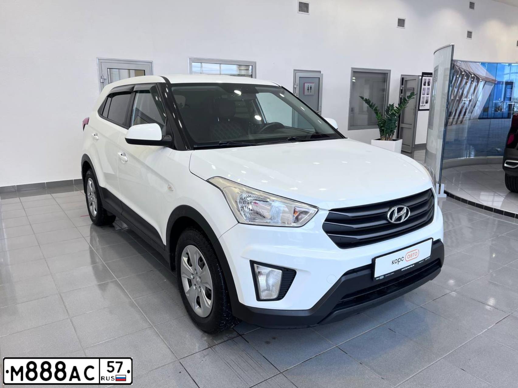 Фото автомобиля HYUNDAI CRETA, 2016 — госномер Н473ВТ57. Цвет: Белый