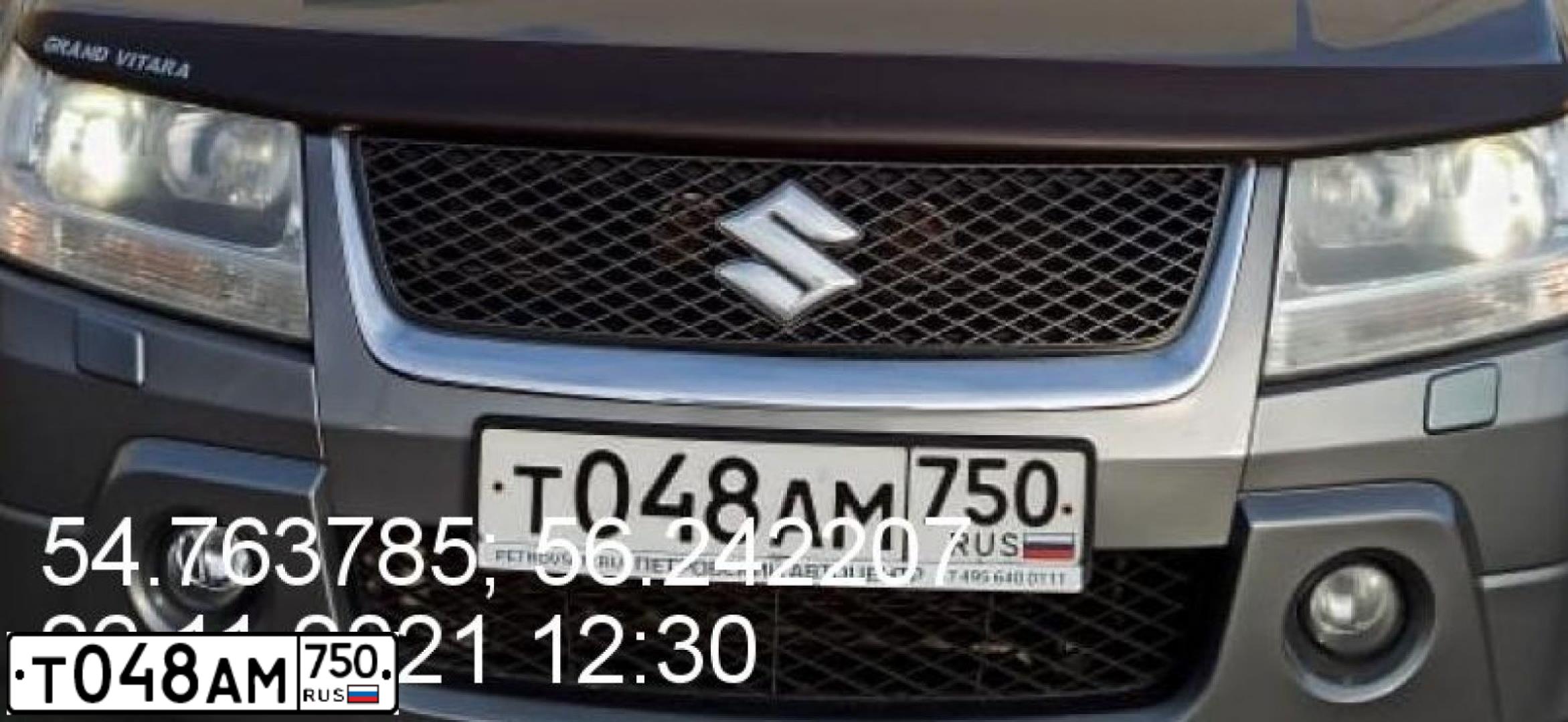 Фото автомобиля SUZUKI GRAND VITARA, 2008 — госномер М397ХХ13. Цвет: Серый