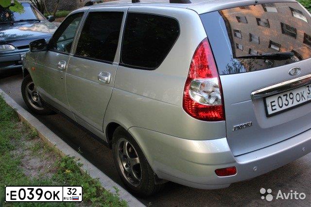 Фото автомобиля LADA 2171 PRIORA, 2009 — госномер О293ТР46. Цвет: Серебристый