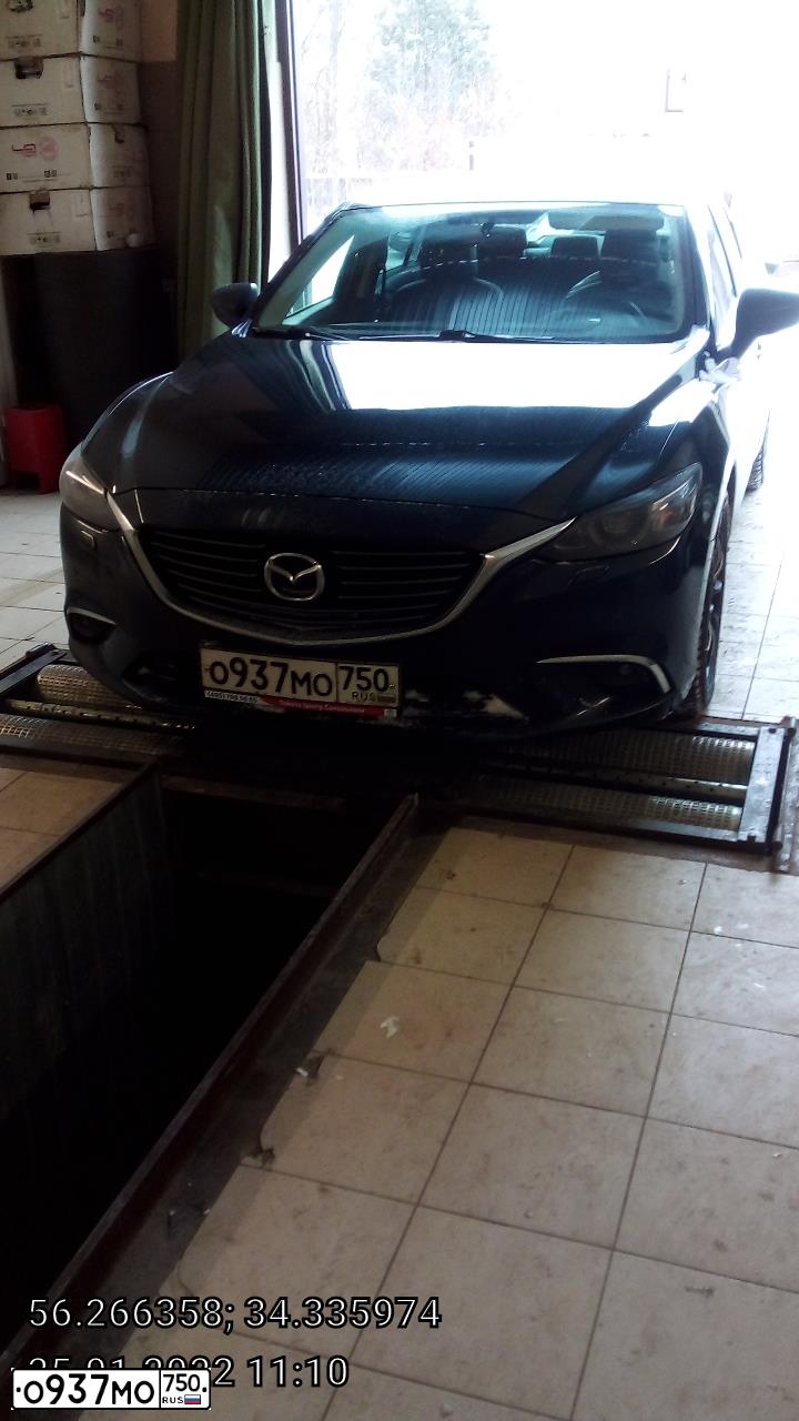 Фото автомобиля MAZDA 6, 2016 — госномер У991УА69. Цвет: ЧЕРНЫЙ