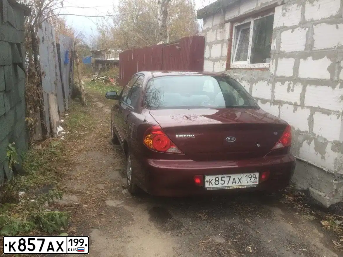 Фото автомобиля KIA SPECTRA, 2008 — госномер В369ОУ797. Цвет: КРАСНЫЙ ПЕРЕЦ
