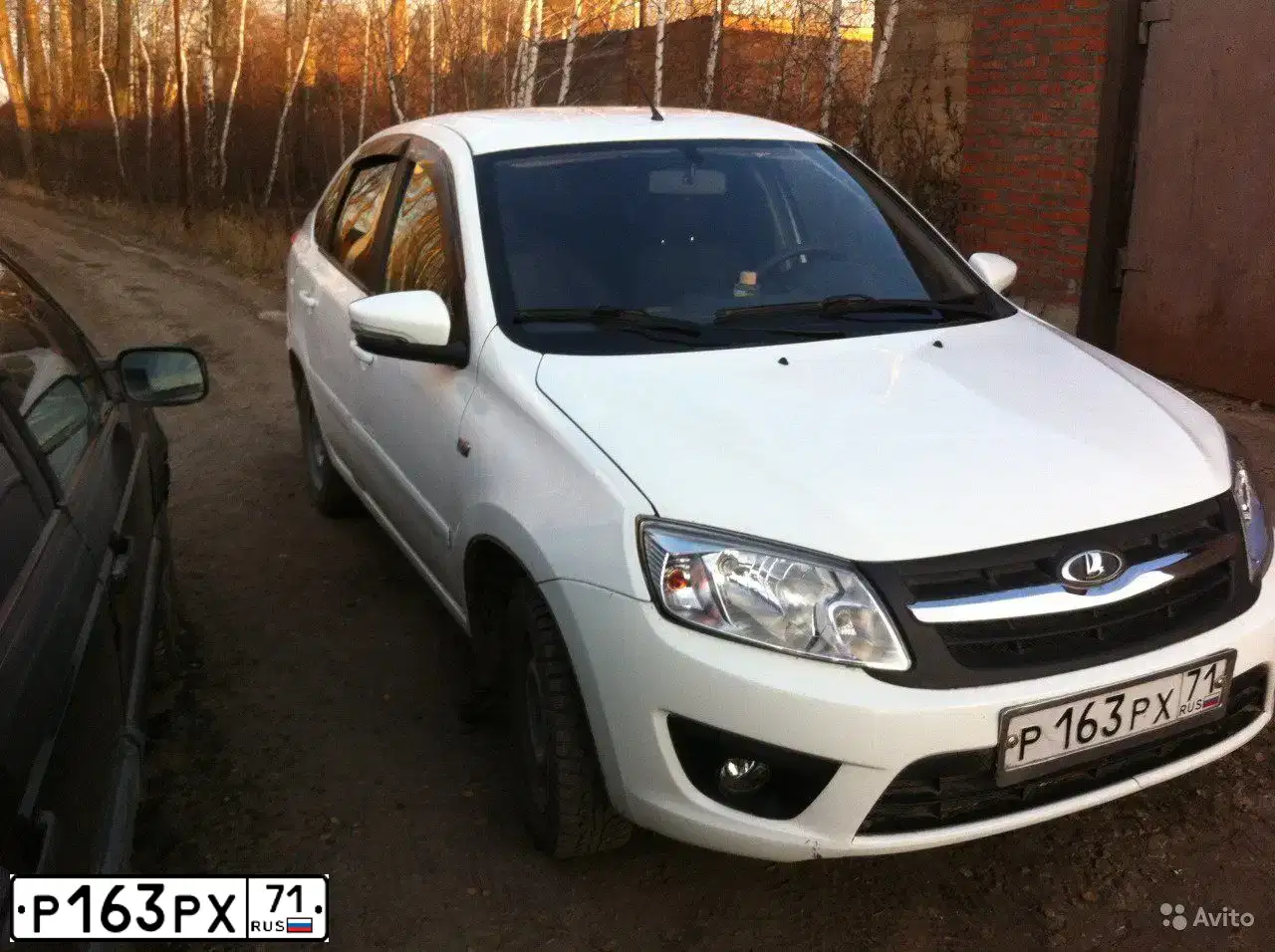 Фото автомобиля LADA 2191 GRANTA, 2014 — госномер Р163РХ71. Цвет: Белый