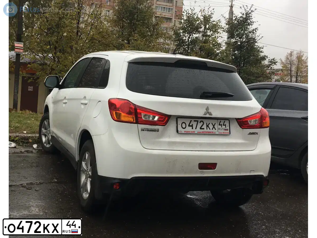 Фото автомобиля MITSUBISHI ASX, 2013 — госномер К565ХР76. Цвет: Белый