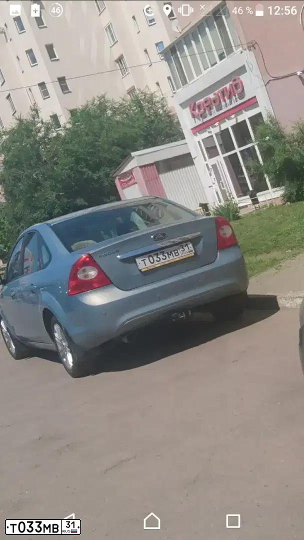 Фото автомобиля FORD FOCUS, 2008 — госномер Т033МВ31. Цвет: СЕРО-ГОЛУБОЙ