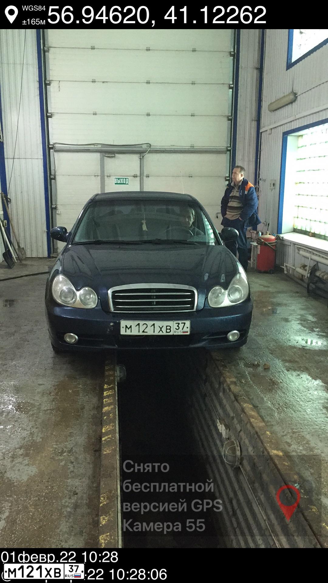 Фото автомобиля TAGAZ SONATA, 2008 — госномер М121ХВ37. Цвет: СИНИЙ