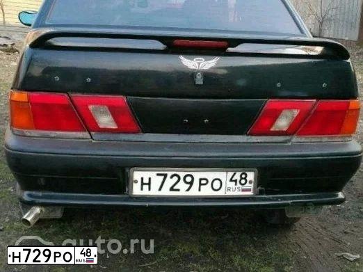 Фото автомобиля LADA 2115 SAMARA, 2010 — госномер У400НУ48. Цвет: ЧЕРНО-СИНИЙ