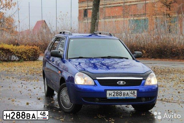 Фото автомобиля LADA 2171 PRIORA, 2010 — госномер Н288ВА48. Цвет: СИНИЙ