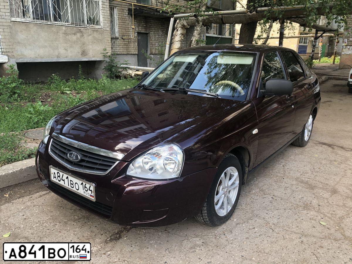 Фото автомобиля LADA 2172 PRIORA, 2012 — госномер А094АА164. Цвет: ТЕМНО ВИШНЕВЫЙ