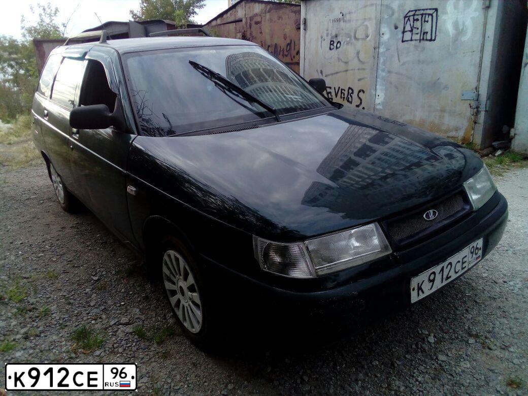 Фото автомобиля LADA 2111, 2004 — госномер К912СЕ96. Цвет: Темно-зеленый