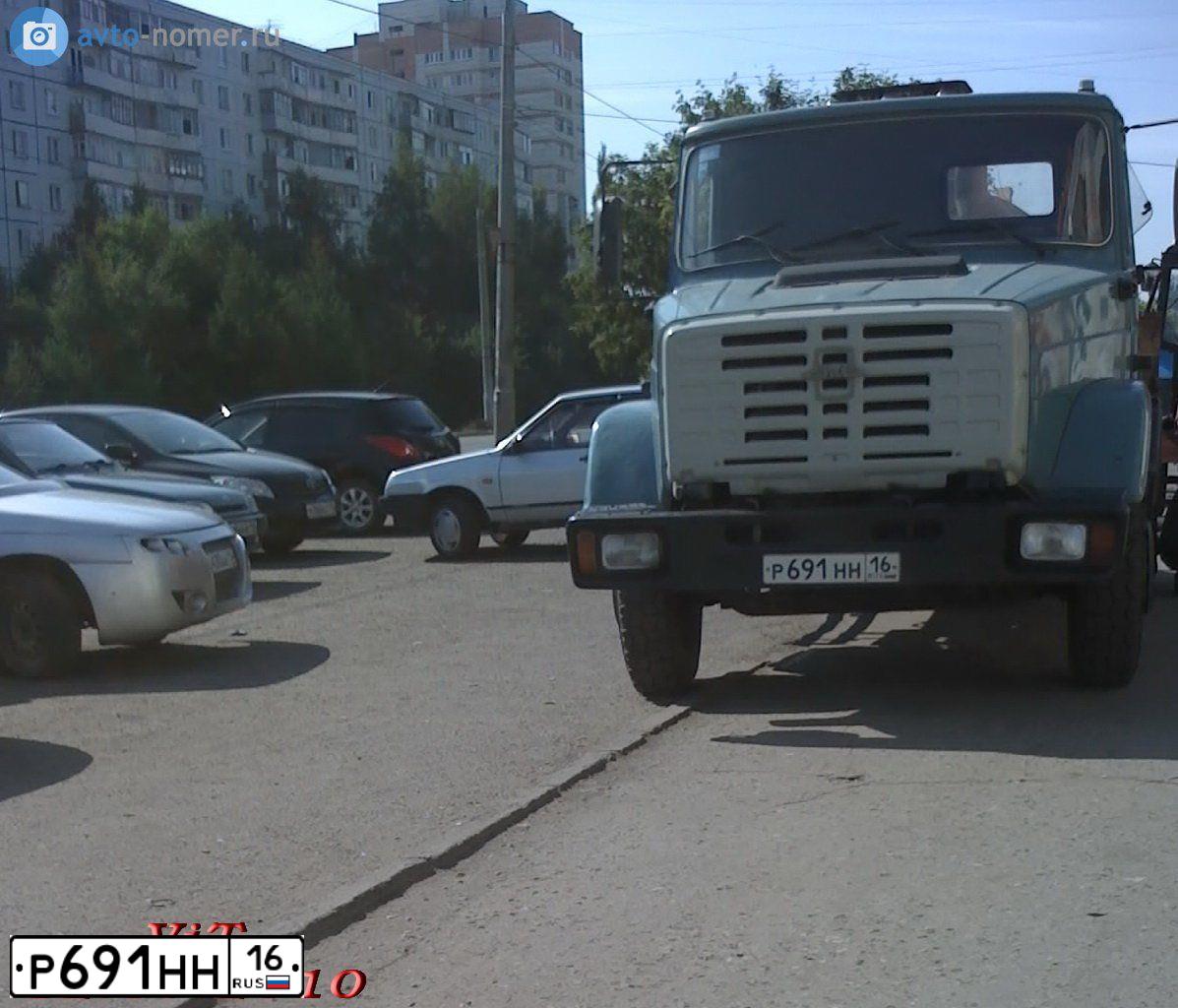 Фото автомобиля ZIL 494560 /4X2/ CHASSIS, 2007 — госномер Р691НН16. Цвет: СИНИЙ