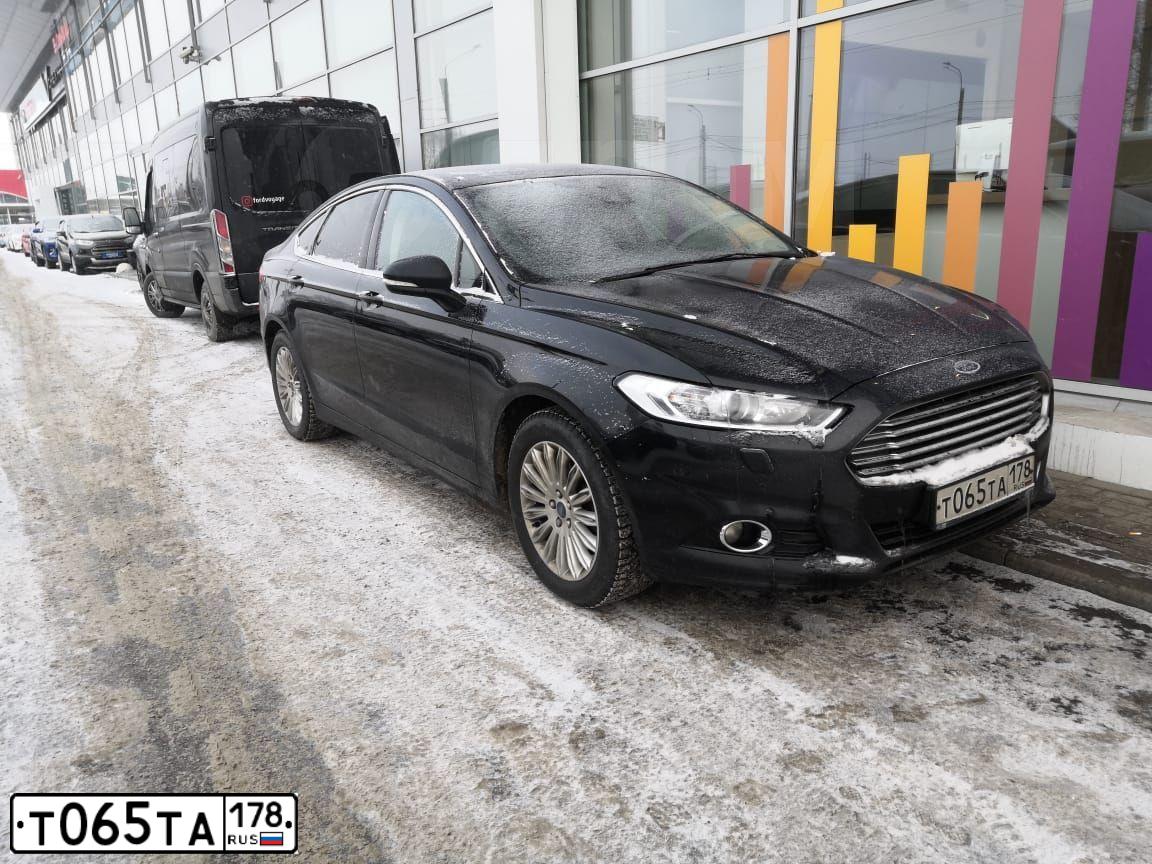 Фото автомобиля FORD MONDEO, 2016 — госномер Т065ТА178. Цвет: ЧЕРНЫЙ