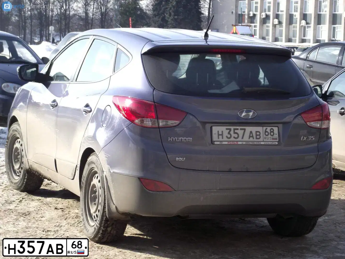 Фото автомобиля HYUNDAI IX35, 2011 — госномер Е765УВ126. Цвет: синий