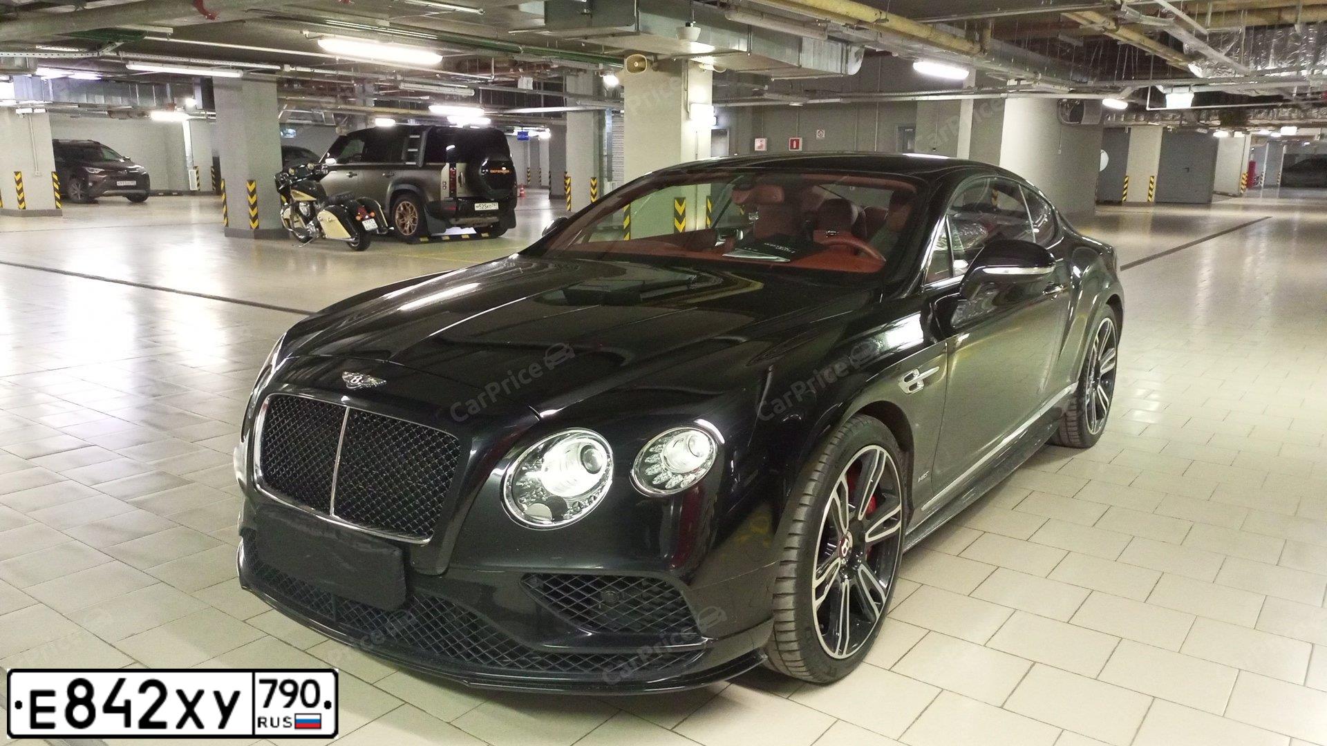 Фото автомобиля BENTLEY CONTINENTAL, 2016 — госномер С100ТО178. Цвет: ЧЕРНЫЙ