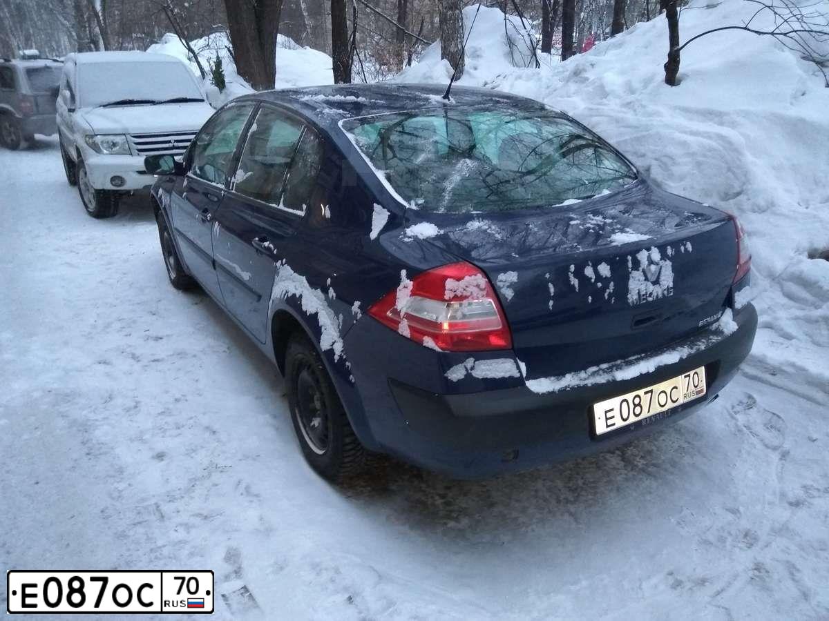 Фото автомобиля RENAULT MEGANE, 2006 — госномер С246СТ22. Цвет: СИНИЙ