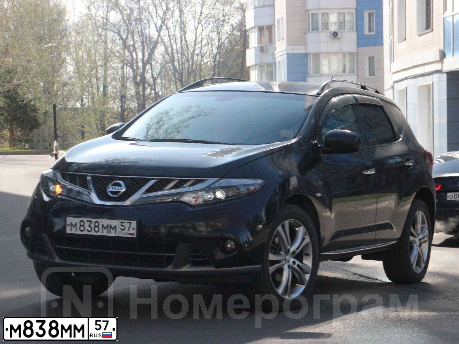 Фото автомобиля NISSAN MURANO, 2015 — госномер К144НА51. Цвет: ЧЕРНЫЙ