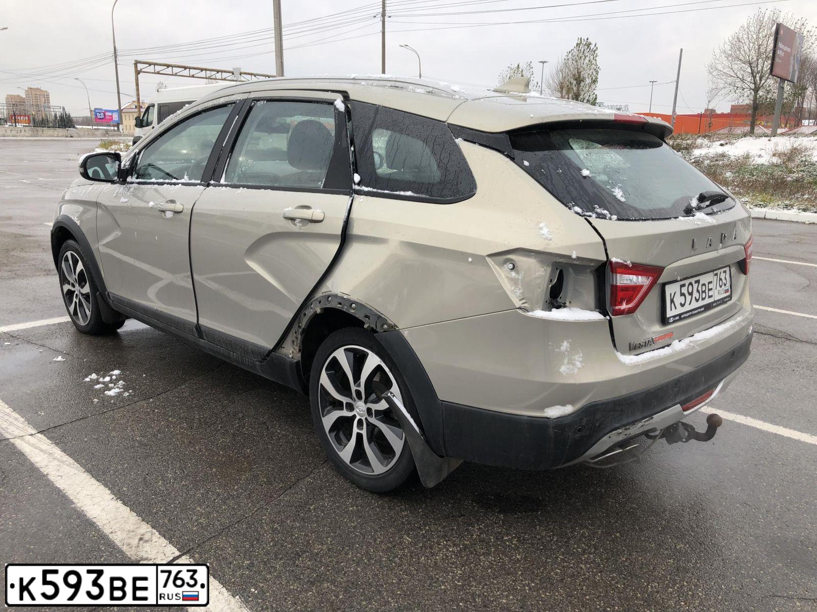 Фото автомобиля LADA VESTA, 2020 — госномер К798ОА763. Цвет: СЕРЫЙ