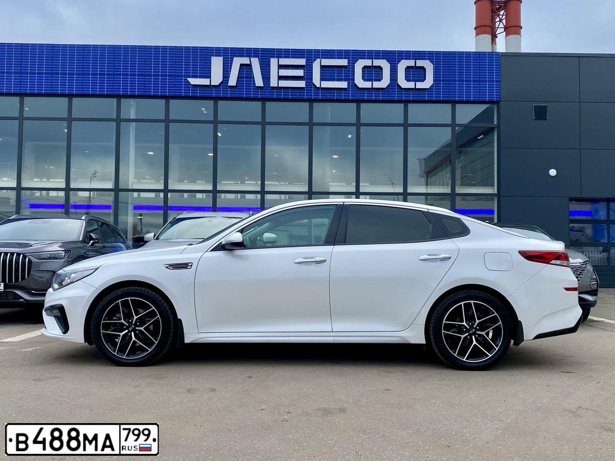 Фото автомобиля KIA MAGENTIS / OPTIMA, 2018 — госномер В488МА799. Цвет: Белый