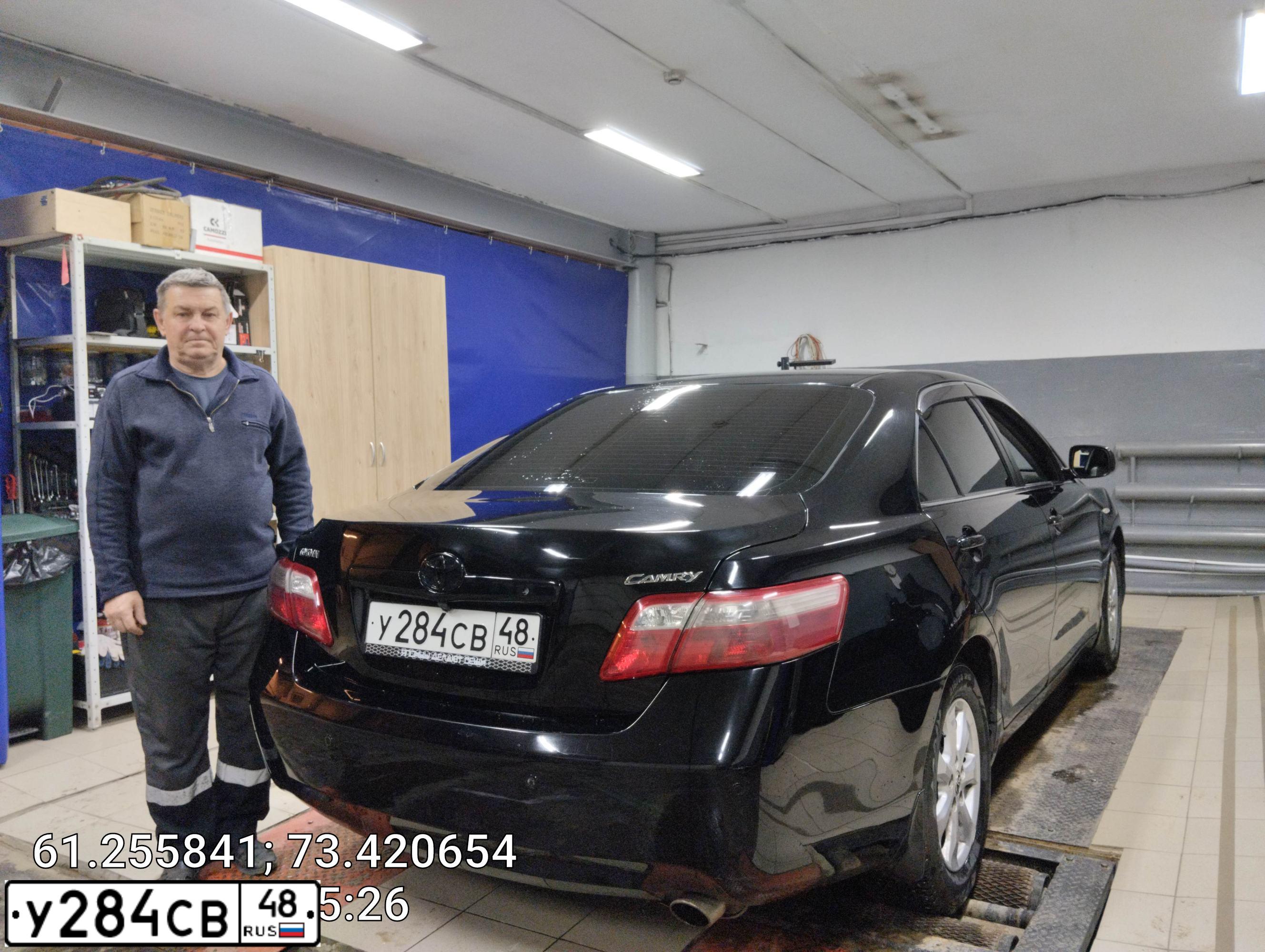 Фото автомобиля TOYOTA CAMRY, 2007 — госномер А819ОА04. Цвет: ЧЕРНЫЙ