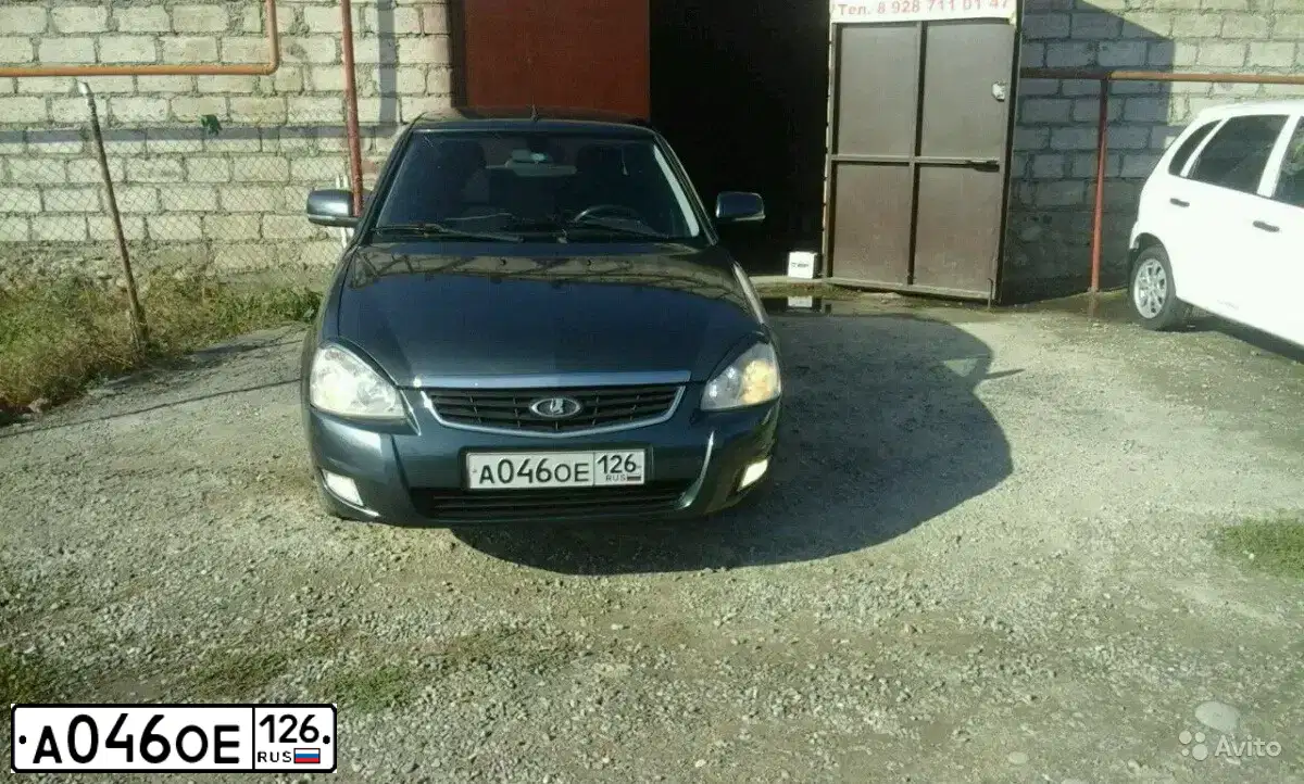 Фото автомобиля LADA 2170 PRIORA, 2011 — госномер А046ОЕ126. Цвет: СЕРО-СИНЕ ЗЕЛЕНЫЙ