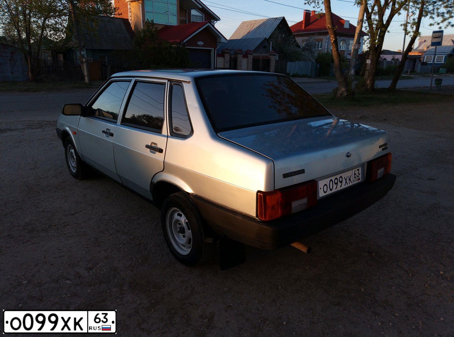 Фото автомобиля LADA 2109 SAMARA, 2002 — госномер К007ОТ73. Цвет: СЕРЕБРИСТО-ГОЛУБОЙ