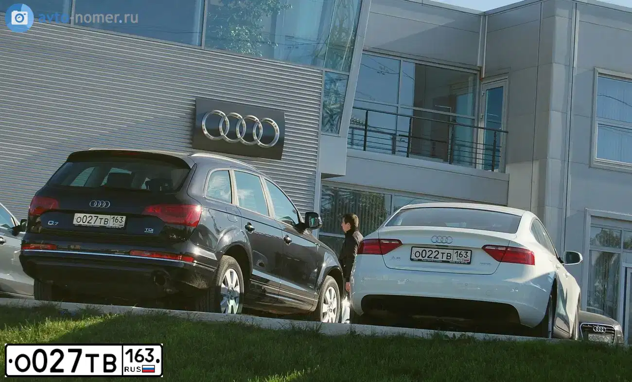 Фото автомобиля AUDI Q7, 2012 — госномер Х343ЕЕ163. Цвет: ЧЕРНЫЙ