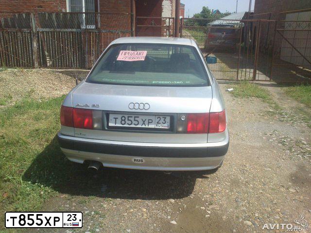 Фото автомобиля AUDI 80, 1992 — госномер С303СХ123. Цвет: СЕРЕБРИСТЫЙ