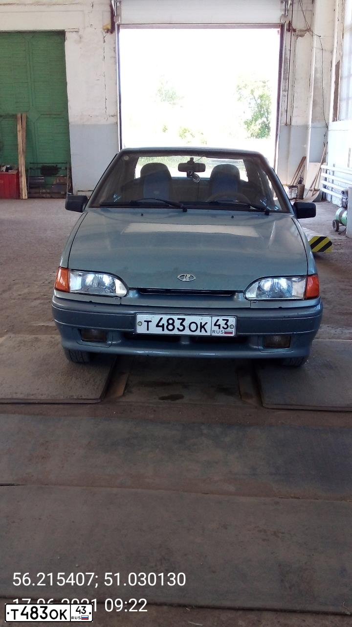 Фото автомобиля LADA 2115 SAMARA, 2002 — госномер Т483ОК43. Цвет: ЗОЛОТИСТО СЕРЫЙ