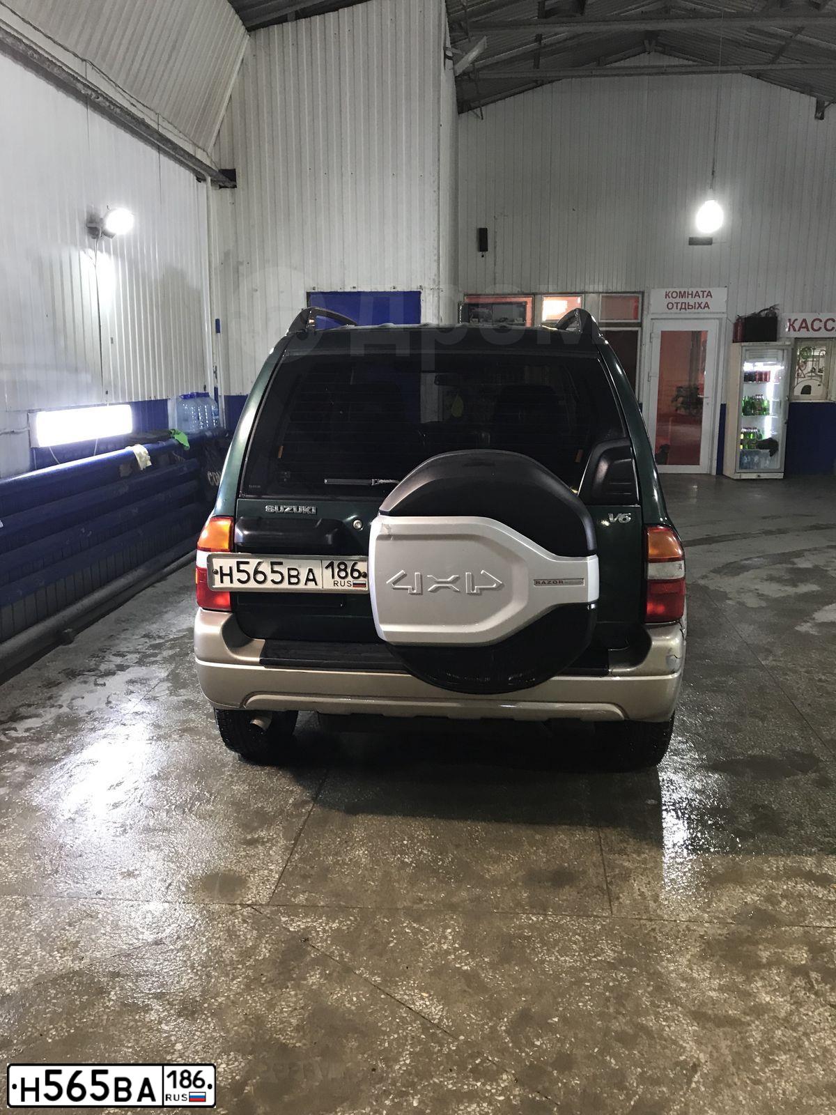 Фото автомобиля SUZUKI /GRAND/ VITARA, 2002 — госномер Н565ВА186. Цвет: ЗЕЛЕНЫЙ