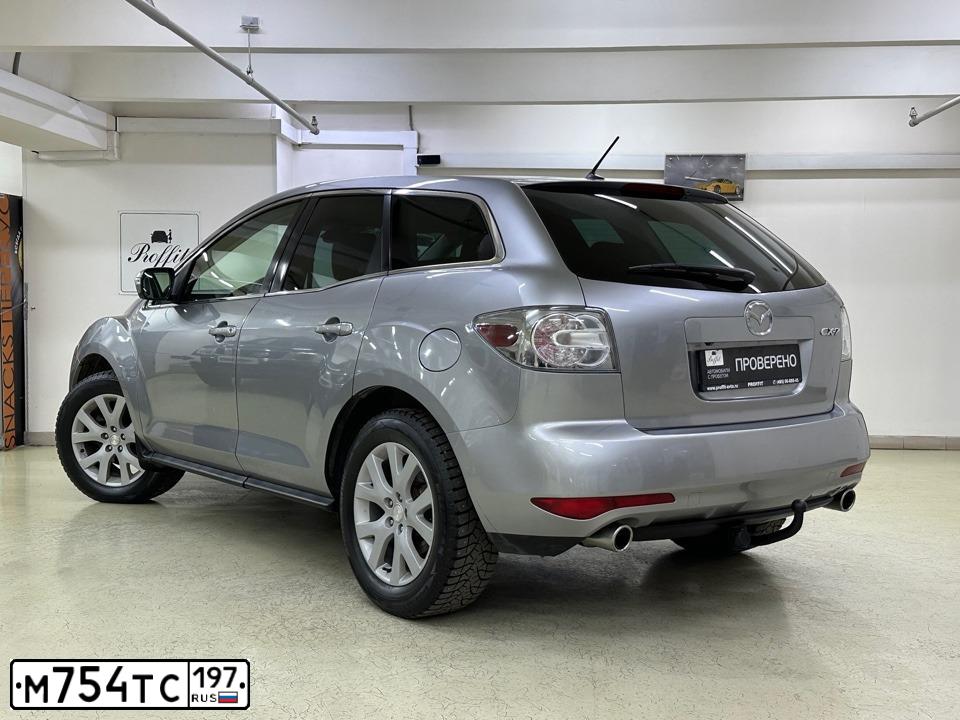 Фото автомобиля MAZDA CX-7, 2011 — госномер М754ТС197. Цвет: СЕРЕБРИСТЫЙ