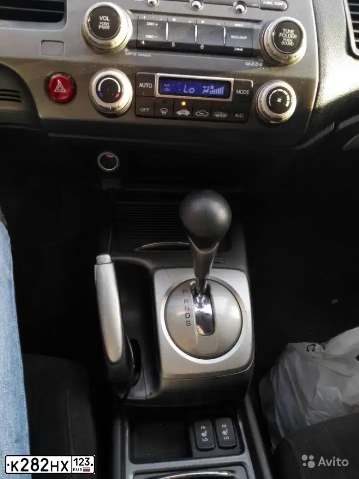 Фото автомобиля HONDA CIVIC, 2008 — госномер Е007ЕО23. Цвет: ЧЕРНЫЙ