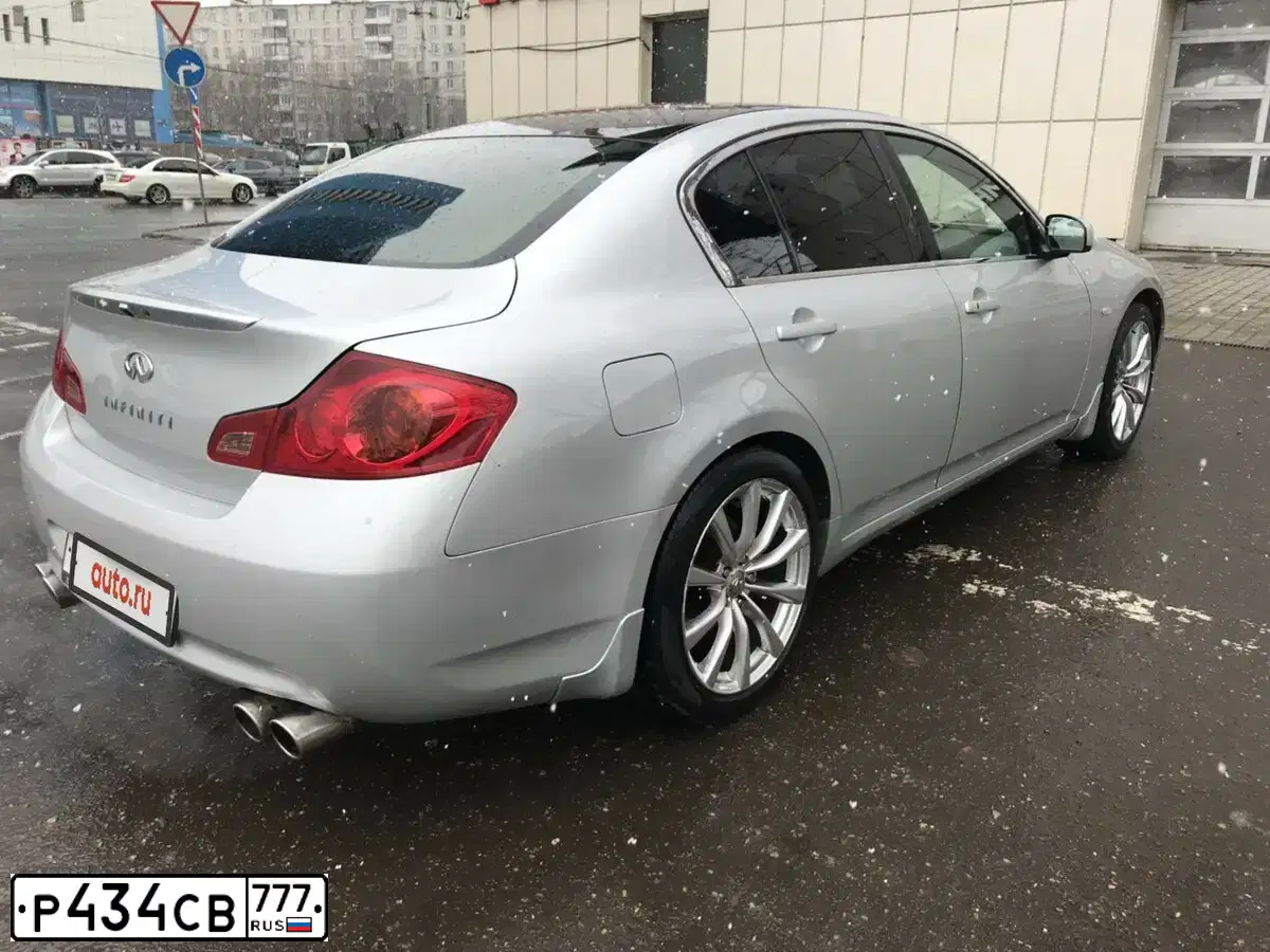 Фото автомобиля INFINITI I G35, 2007 — госномер Р434СВ777. Цвет: СЕРЫЙ