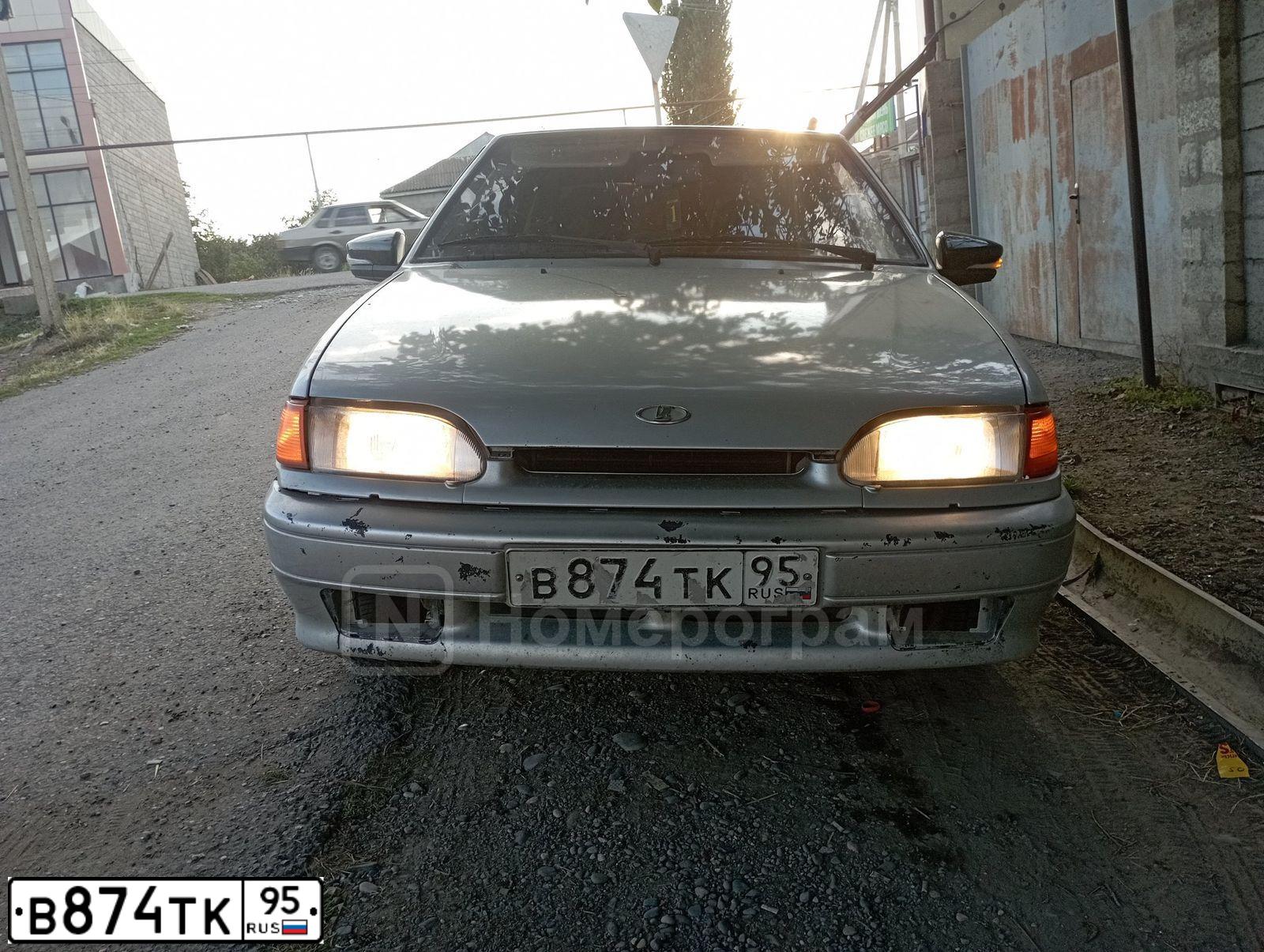 Фото автомобиля LADA 2114 SAMARA, 2006 — госномер В874ТК95. Цвет: СВЕТЛО-СЕРЕБРИСТЫЙ МЕТАЛЛ