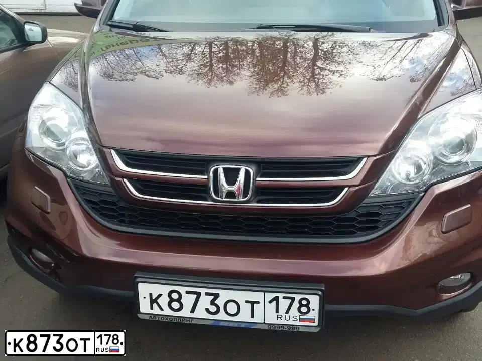 Фото автомобиля HONDA CR-V, 2011 — госномер К873ОТ178. Цвет: КОРИЧНЕВЫЙ