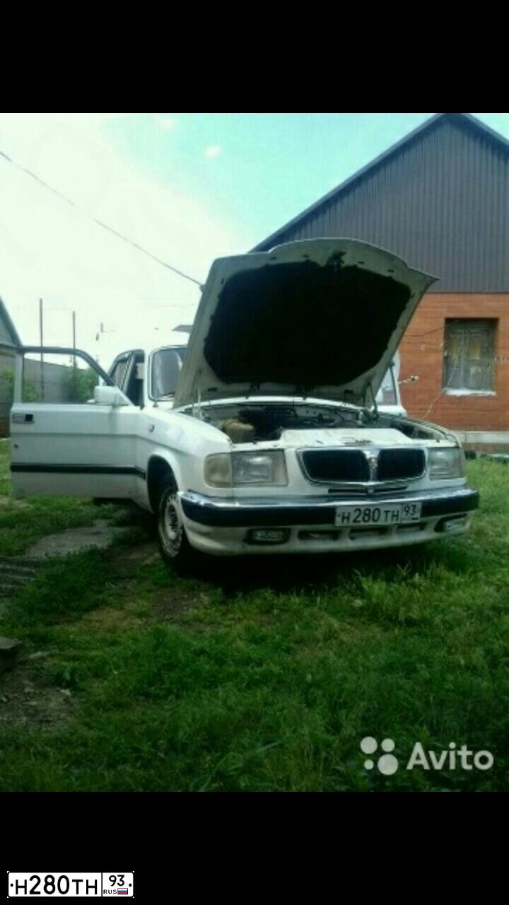 Фото автомобиля GAZ 3110 WOLGA, 2002 — госномер Н280ТН93. Цвет: Белый