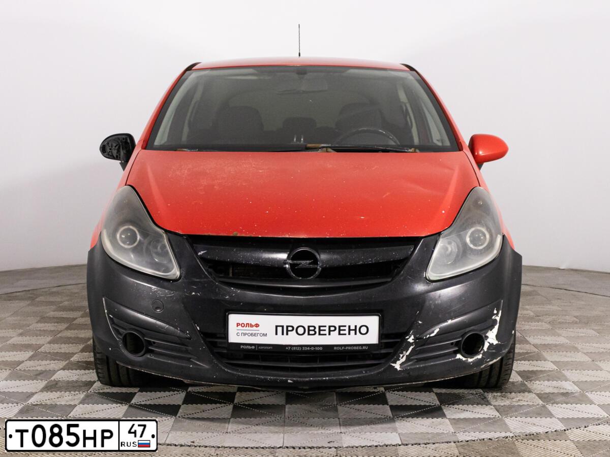 Фото автомобиля OPEL CORSA, 2007 — госномер А983ВК147. Цвет: КРАСНЫЙ