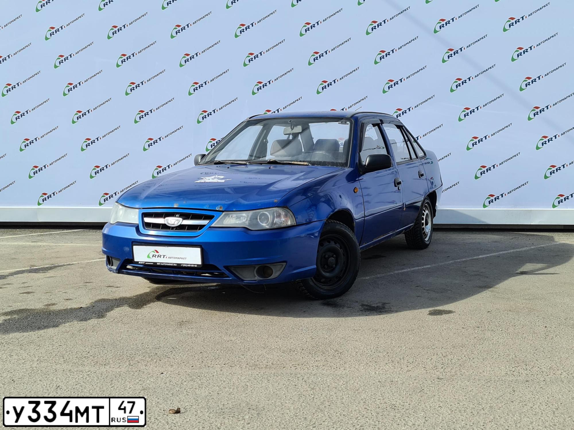 Фото автомобиля DAEWOO  NEXIA, 2011 — госномер У334МТ47. Цвет: СИНЕ-ГЛАЗУРИСТЫЙ