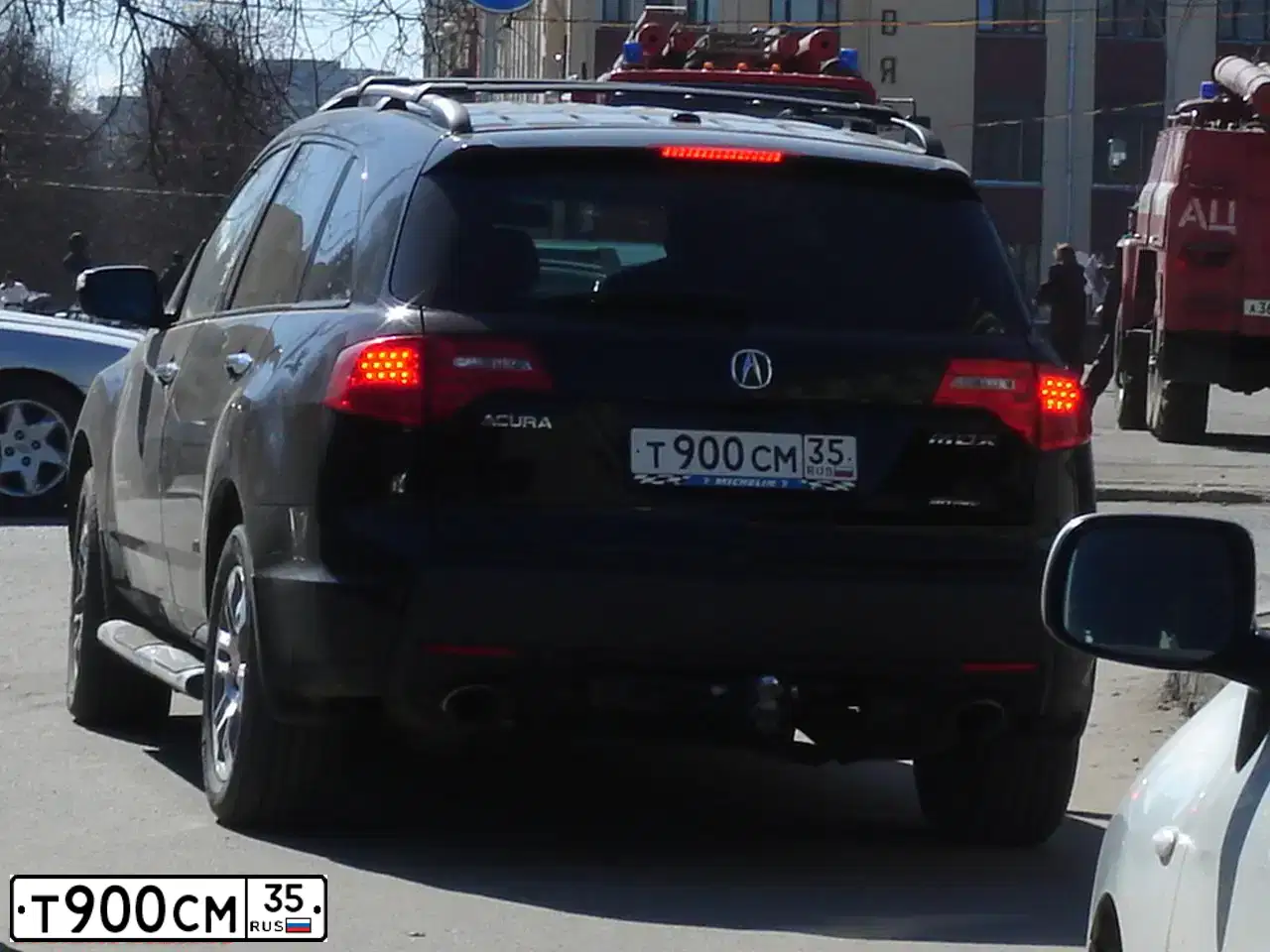 Фото автомобиля ACURA MDX, 2007 — госномер Т900СМ35. Цвет: ЧЕРНЫЙ