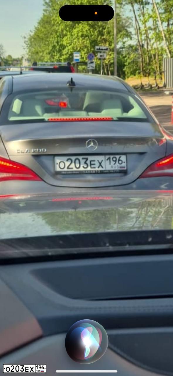Фото автомобиля MERCEDES CLA-KLASSE, 2015 — госномер О203ЕХ196. Цвет: СЕРЫЙ
