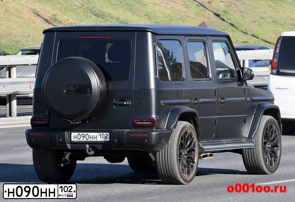Фото автомобиля VOLKSWAGEN TOUAREG, 2008 — госномер Н090НН102. Цвет: ЧЕРНЫЙ