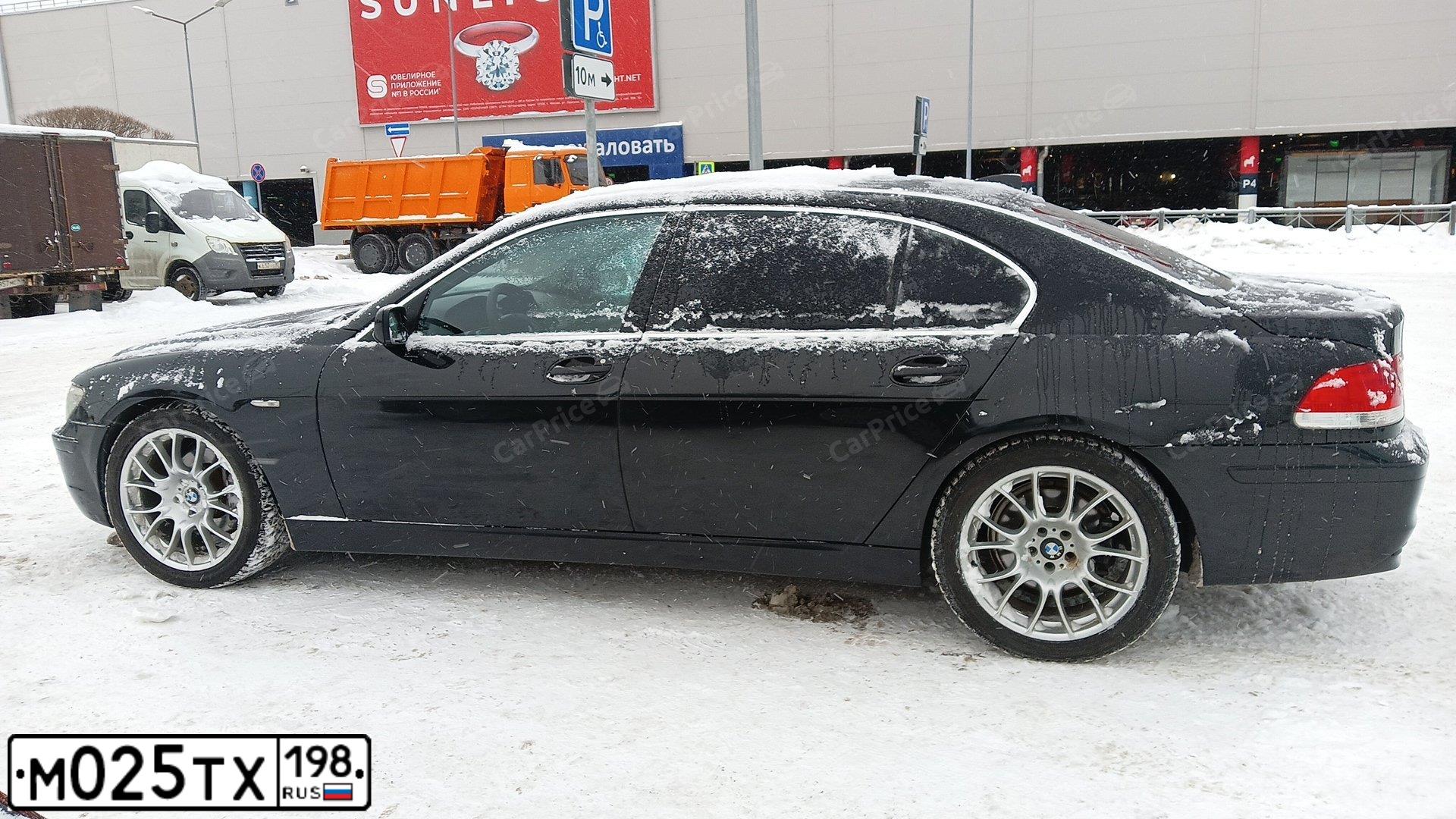 Фото автомобиля BMW SERIE 7, 2007 — госномер С678НТ198. Цвет: ЧЕРНЫЙ