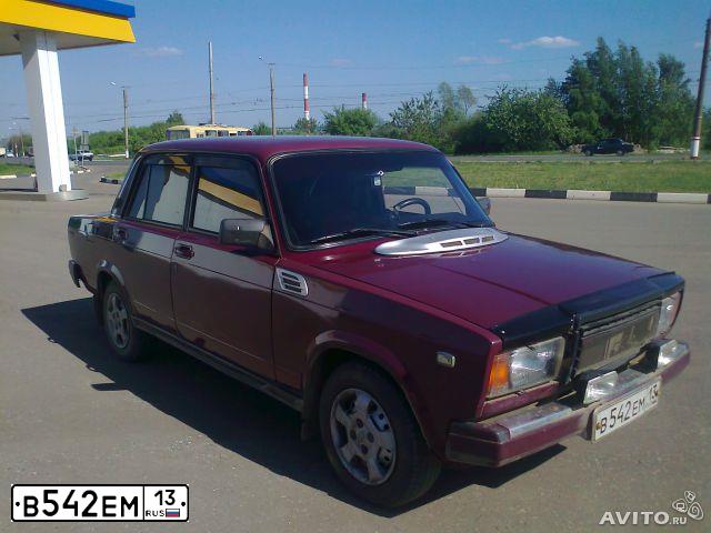 Фото автомобиля LADA 2107, 2002 — госномер В542ЕМ13. Цвет: ТЕМНО-БОРДОВЫЙ